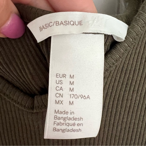 Olive green ribbed Zara tank dress - Picture 4 of 6